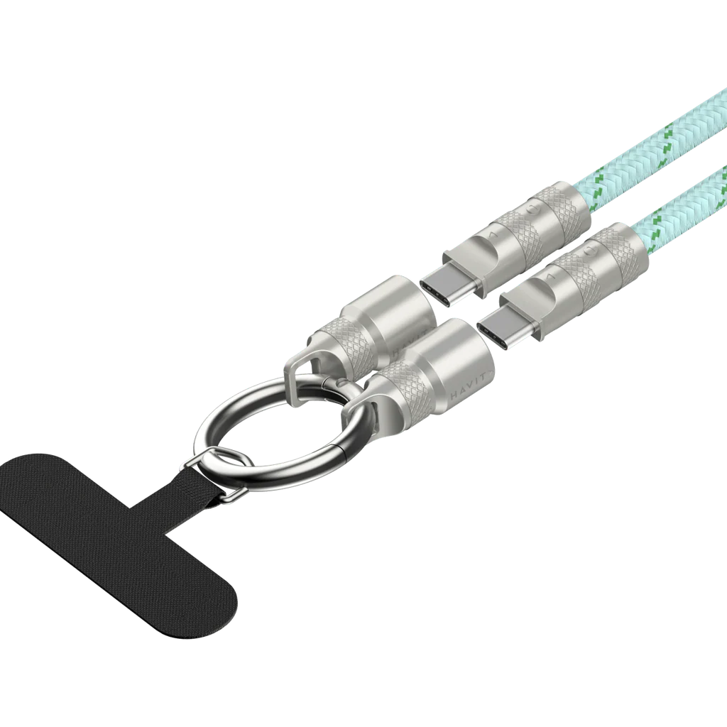 Cabo USB-C para USB-C Crossbody Lanyard HAVIT CB6340 PD 60W (1.2m)