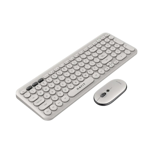 Combo Inalambrico de Teclado e Rato HAVIT KB254GCM Retro Estilo (2.4GHz)
