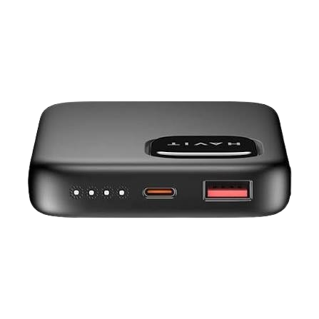 Power Bank Rápido HAVIT PB31 10000mAh Carregador Portátil Ultra-Rápido PD 25W + 22.5W com Ecrã LED