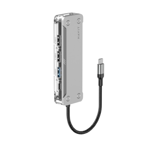 Hub Multiportas USB-C 5 em 1 HAVIT HB4020 (HDMI 4K e PD 100W)