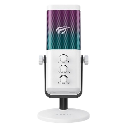 Microfone Havit GK65 GameNote RGB - Branco