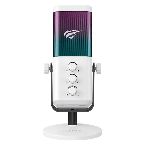 Microfone Havit GK65 GameNote RGB - Branco