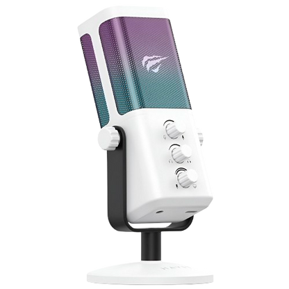 Microfone Havit GK65 GameNote RGB - Branco