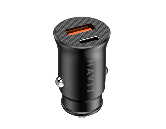 HAVIT CC2022 CARREGADOR DE CARRO USB-A + USB-C