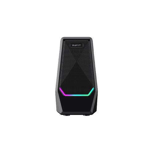 Colunas de Som Estéreo 2.0 Gaming HAVIT SK768 – Com Iluminação RGB e Ligação USB/Auxiliar