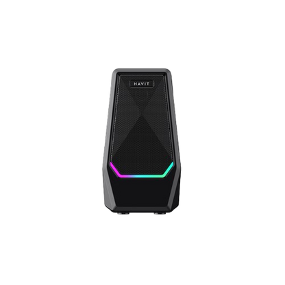 Colunas de Som Estéreo 2.0 Gaming HAVIT SK768 – Com Iluminação RGB e Ligação USB/Auxiliar