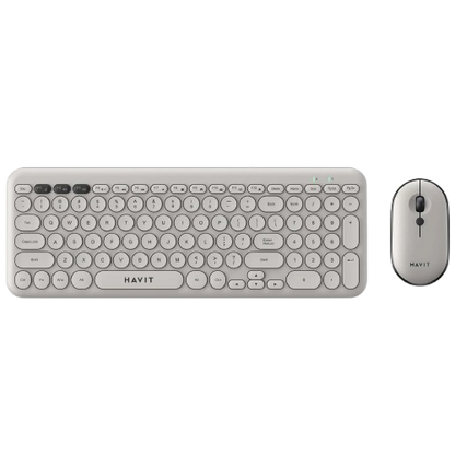 Combo Inalambrico de Teclado e Rato HAVIT KB254GCM Retro Estilo (2.4GHz)