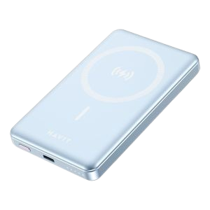 Power Bank Magnético Sem Fios HAVIT PB5203 10000mAh Carregador Portátil GaN/Alum nio PD 20W Premium