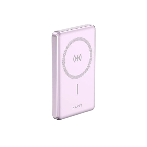 Power Bank Magnético Sem Fios HAVIT PB5203 10000mAh Carregador Portátil GaN/Alum nio PD 20W Premium