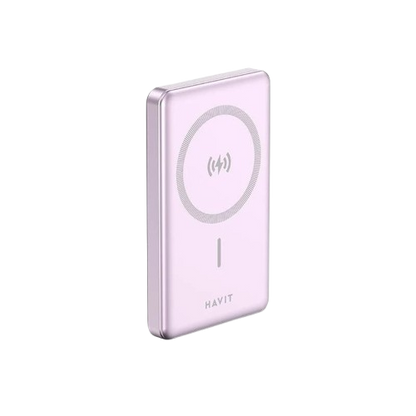 Power Bank Magnético Sem Fios HAVIT PB5203 10000mAh Carregador Portátil GaN/Alum nio PD 20W Premium