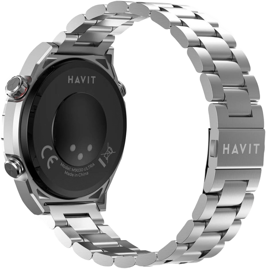 Smartwatch Havit M9030 Ultra 1,43″ AMOLED HD Touch Screen em liga de zinco Cinza