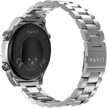 Smartwatch Havit M9030 Ultra 1,43″ AMOLED HD Touch Screen em liga de zinco Cinza