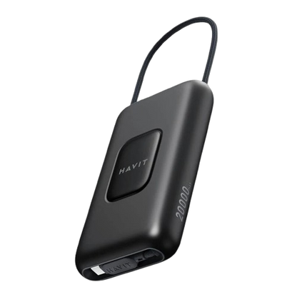 Carregador Portátil Power Bank HAVIT PB32 10000mAh – Com Cabo USB-C Integrado