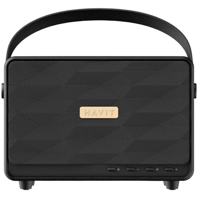 Caixas de Som Ativas Portáteis Havit SK907BT com Carregamento Sem Fio e Comunicação USB, Sistema de Áudio para Uso Externo