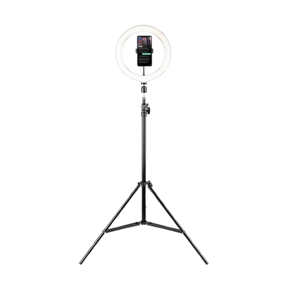 HAVIT Tripé e Bastão de Selfie HAVIT ST7026 – Com Ring Light RGB de 10" e Altura até 2.10m