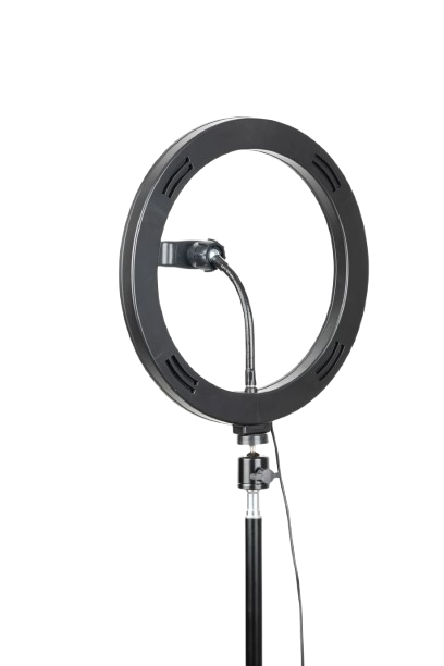 HAVIT Tripé e Bastão de Selfie HAVIT ST7026 – Com Ring Light RGB de 10" e Altura até 2.10m