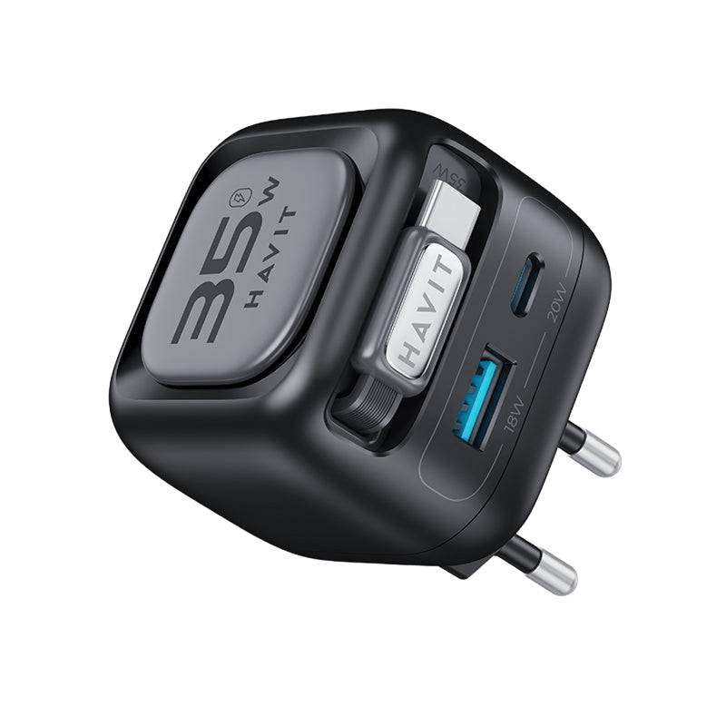 Carregador de Viagem HAVIT UC250 UC251 35W GaN Stretch
