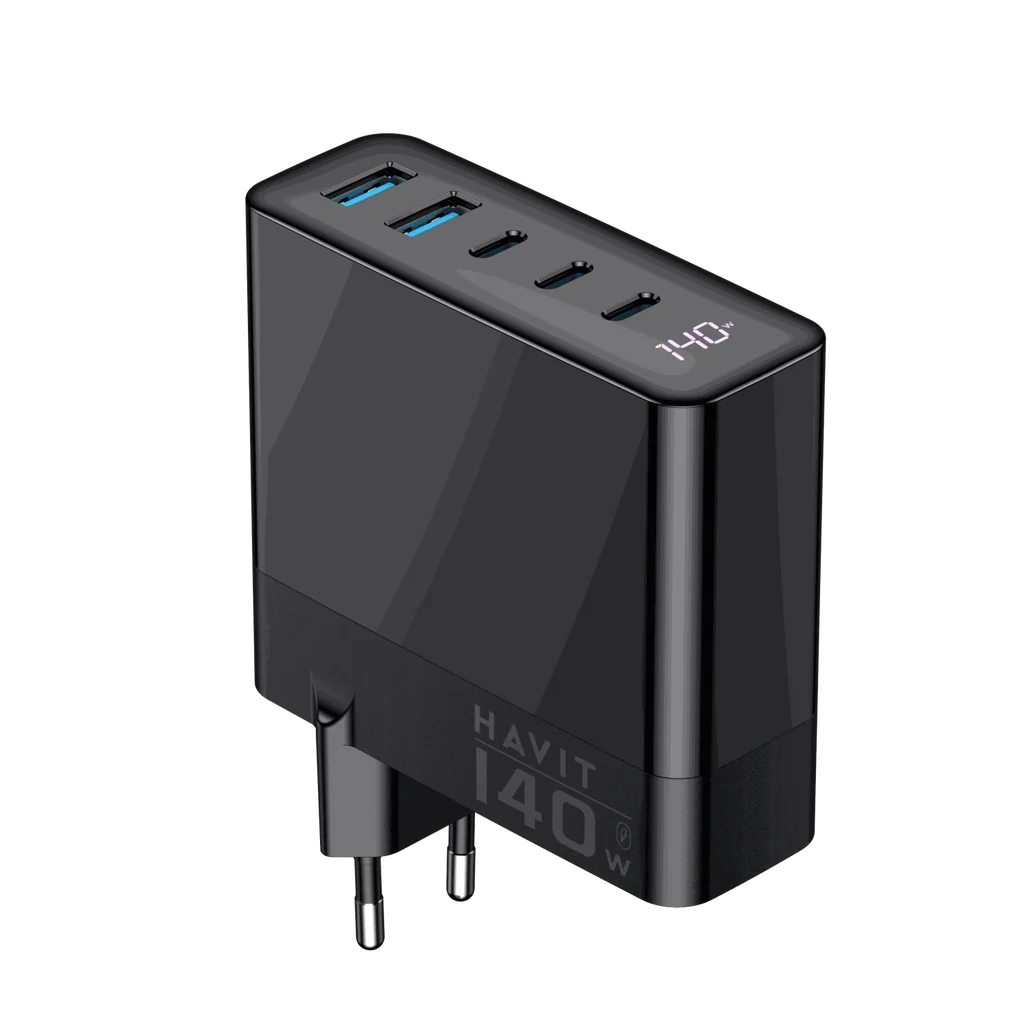 Adaptador de Energia HAVIT UCLE003 GaN de 140W