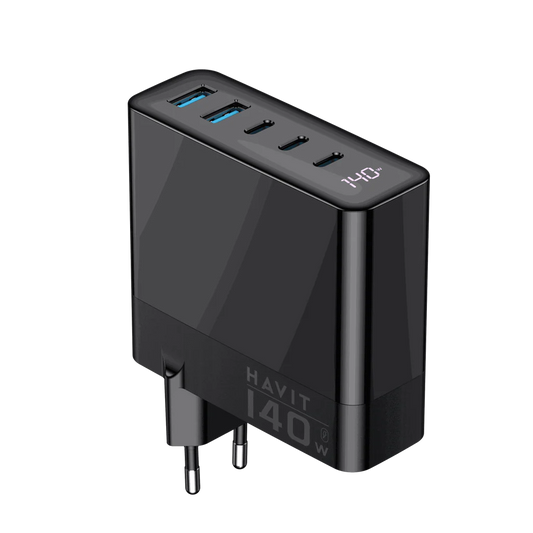 Adaptador de Energia HAVIT UCLE003 GaN de 140W
