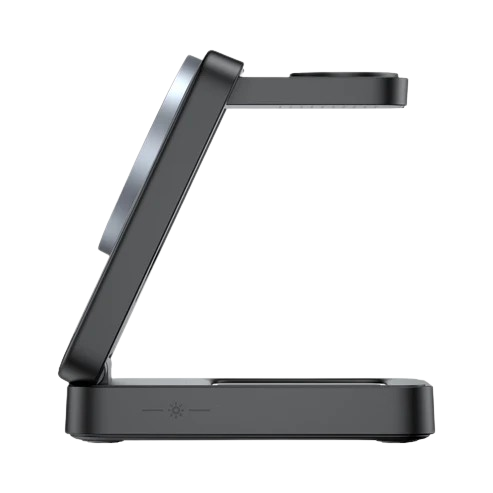 Havit - Estação de Carregamento Sem Fio 3in1 (W3103) - para Telefone/Fones de Ouvido/Relógio, 15W - Preto / Cinza