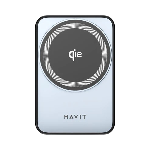 Havit - Estação de Carregamento Sem Fio 3in1 (W3103) - para Telefone/Fones de Ouvido/Relógio, 15W - Preto / Cinza