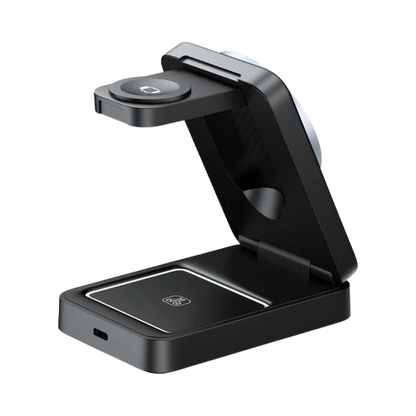 Havit - Estação de Carregamento Sem Fio 3in1 (W3103) - para Telefone/Fones de Ouvido/Relógio, 15W - Preto / Cinza