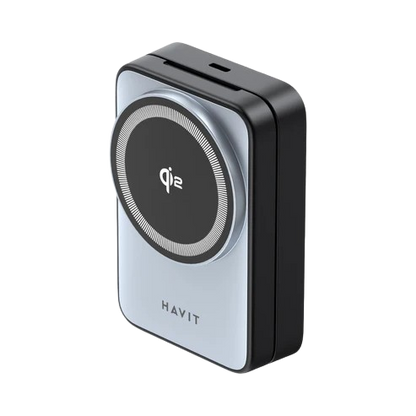 Havit - Estação de Carregamento Sem Fio 3in1 (W3103) - para Telefone/Fones de Ouvido/Relógio, 15W - Preto / Cinza