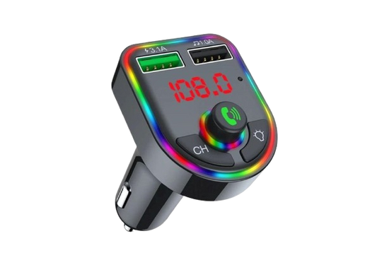 Transmissor FM Havit HV-FM811BT Car com iluminação RGB
