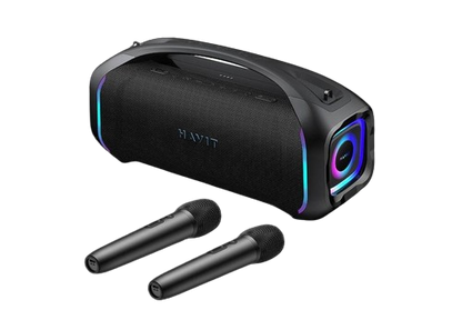 Coluna de Som HAVIT SK910BT Wireless Partyblast Go à Prova de Água (Com Dois Microfones)