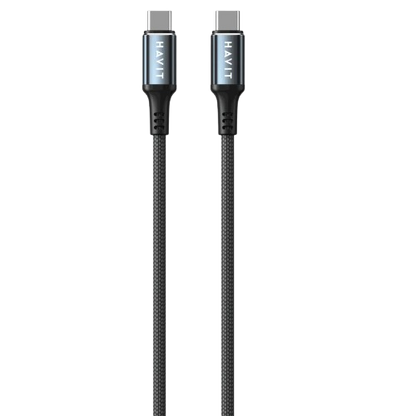 Cabo Tipo-C para Tipo-C HAVIT CB6310 Bicolor PD 60W (1m)