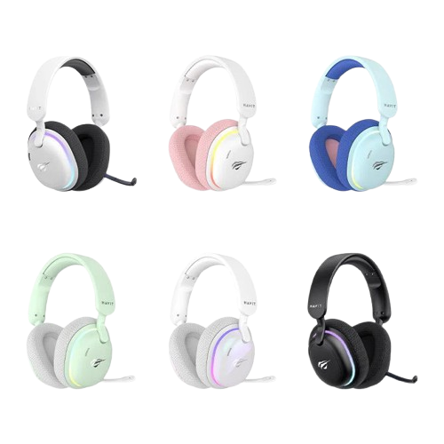 Headset Gamer Sem Fios HAVIT Fuxi-H7 Five-Mode (Áudio Espacial 7.1)