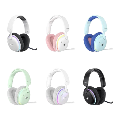 Headset Gamer Sem Fios HAVIT Fuxi-H7 Five-Mode (Áudio Espacial 7.1)