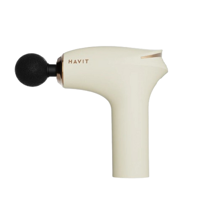Mini Pistola de Massagem Muscular HAVIT MG102 – Portátil, 6 Velocidades com 4 Cabeças Intercambiáveis