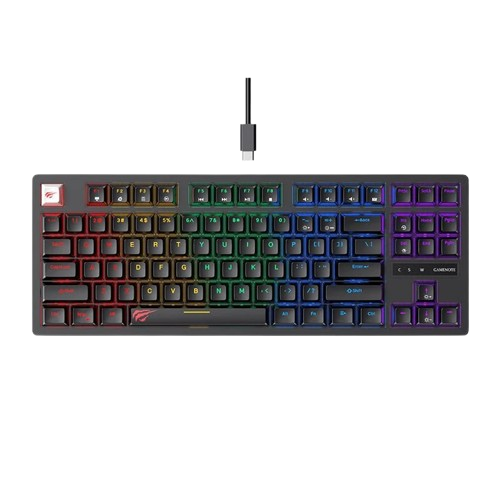 Teclado Gamer Mecânico TKL HAVIT Gamenote KB892L RGB (87 Teclas)