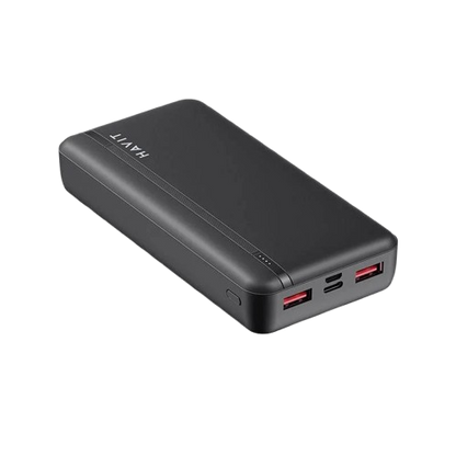Power Bank Rápido HAVIT PB92 PRETO 20000mAh Carregador Portátil Duplo PD 20W + 22.5W com Ecrã LED